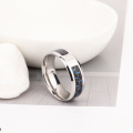 Modeschmuck Titanstahl Ringe Edelstahl Ring Kohlefaserring Ring